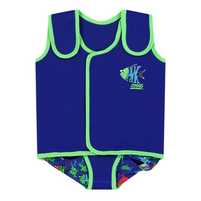 Blue - Front - Zoggs Baby Sea Saw Fish Wrap One Piece Swimsuit