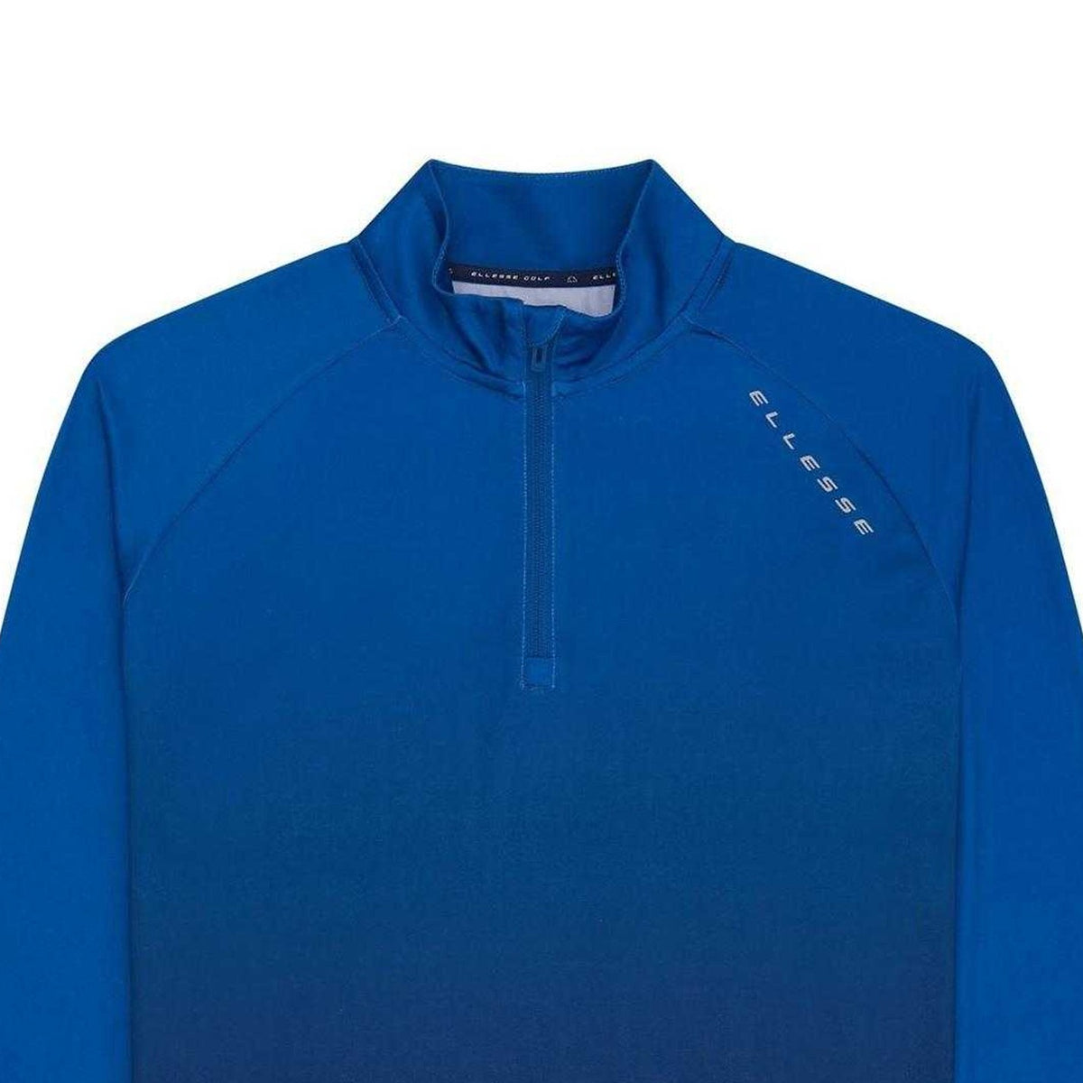 Blue - Side - Ellesse Mens Ombre Half Zip Jumper