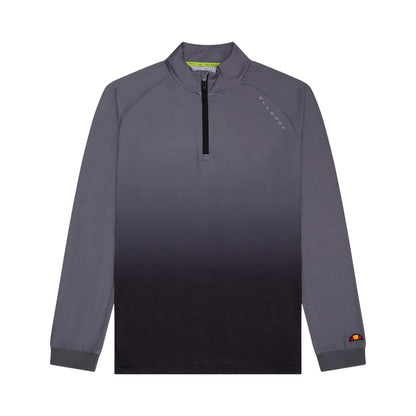 Grey - Front - Ellesse Mens Ombre Half Zip Jumper