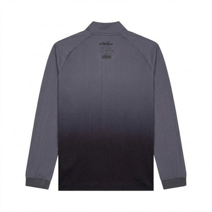 Grey - Back - Ellesse Mens Ombre Half Zip Jumper