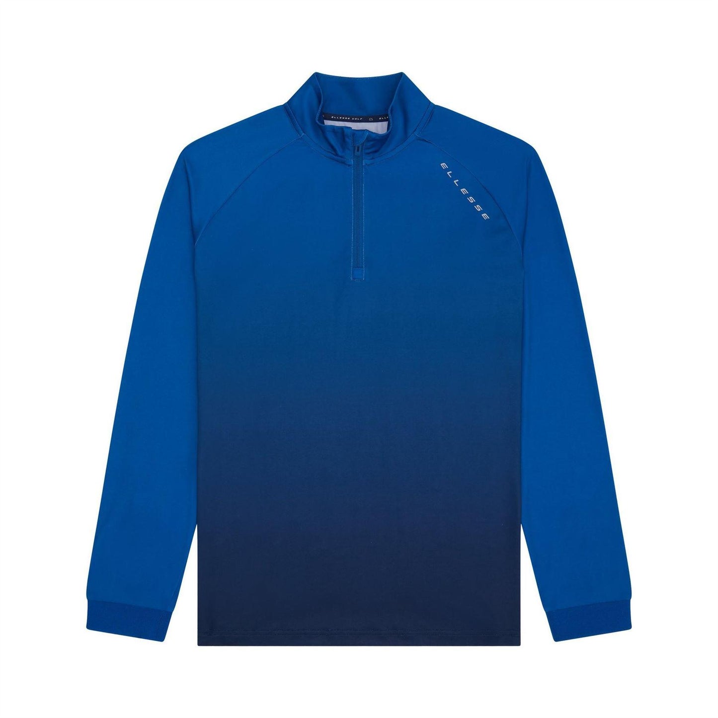 Blue - Front - Ellesse Mens Ombre Half Zip Jumper