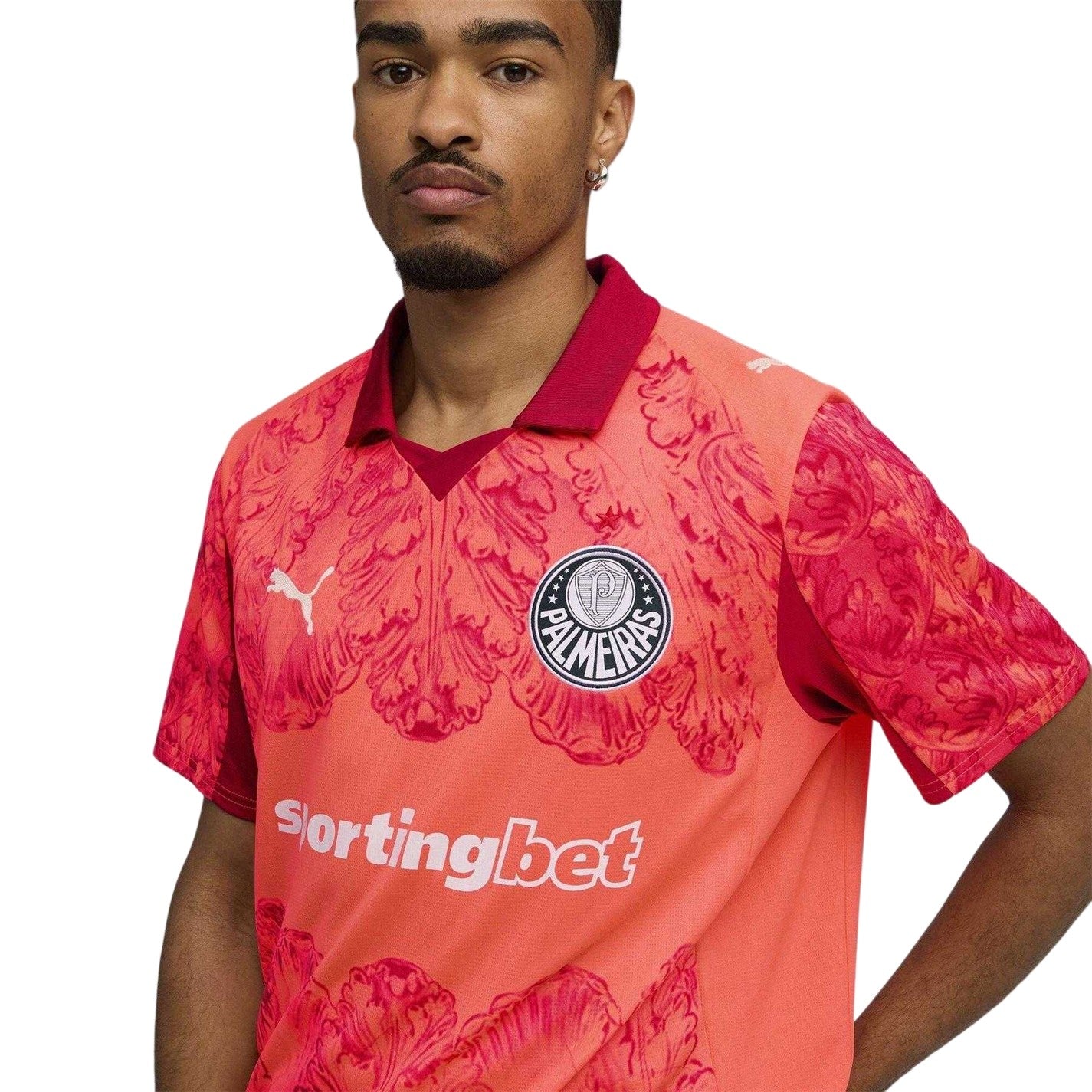Glowing Red - Side - Puma Mens World Cup 25-26 SE Palmeiras Football Shirt