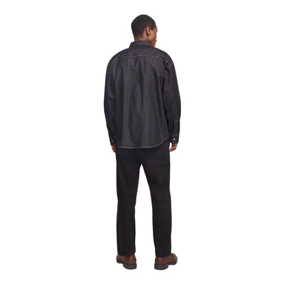 Dark Denim - Back - Jack And Jones Mens Regular Shirt