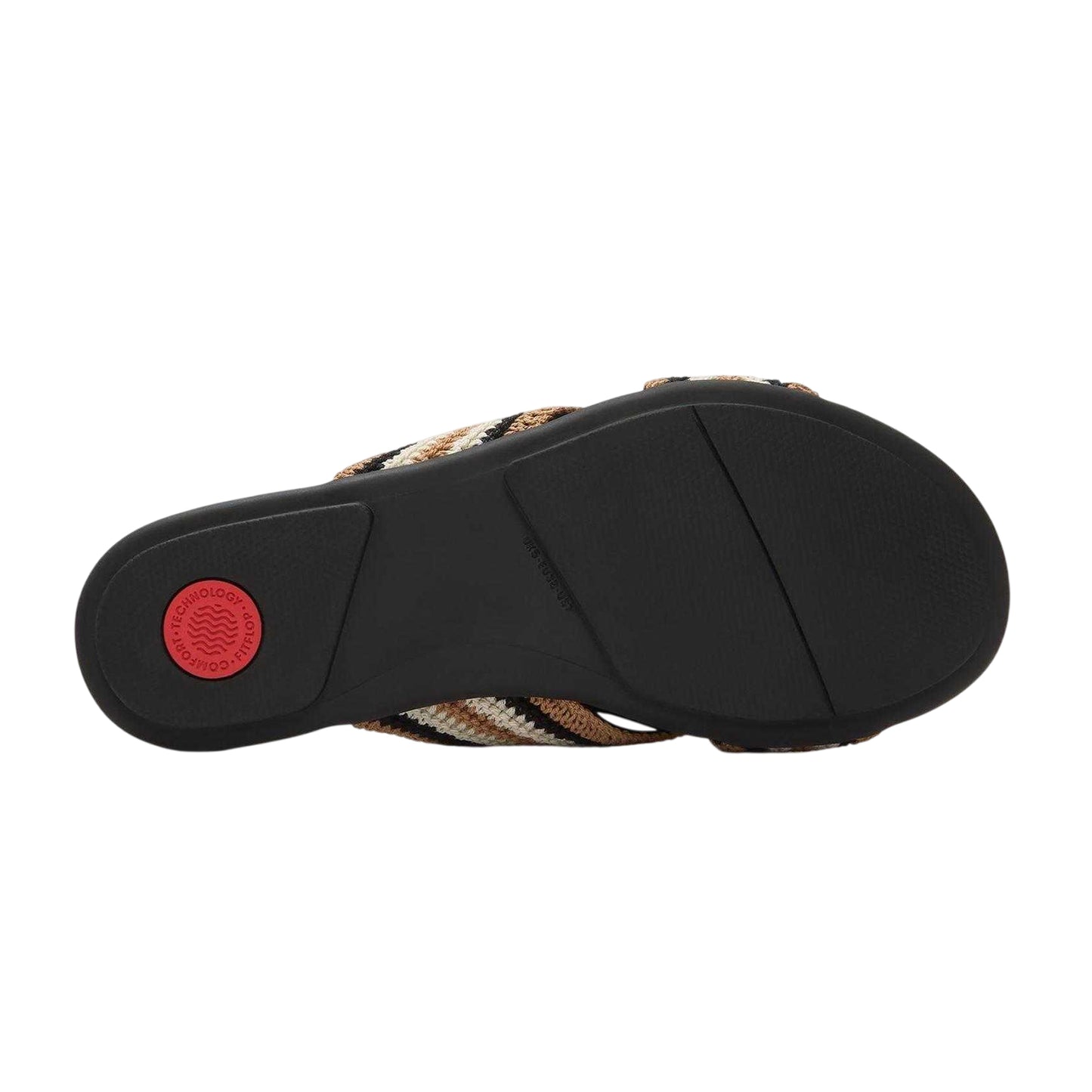 Black - Lifestyle - FitFlop Womens-Ladies Crochet Criss Cross Strap Flat Sandals