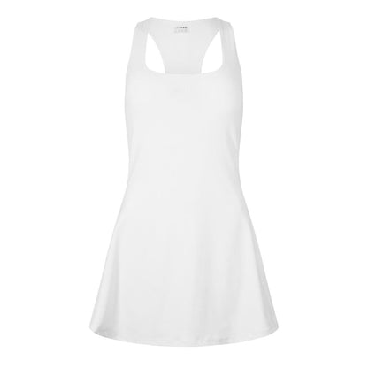Cream - Front - USA Pro Womens-Ladies Racerback Athletic Dress