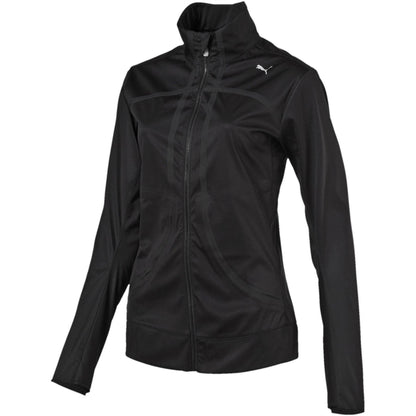 Black - Front - Puma Womens-Ladies Thermal Running Track Jacket
