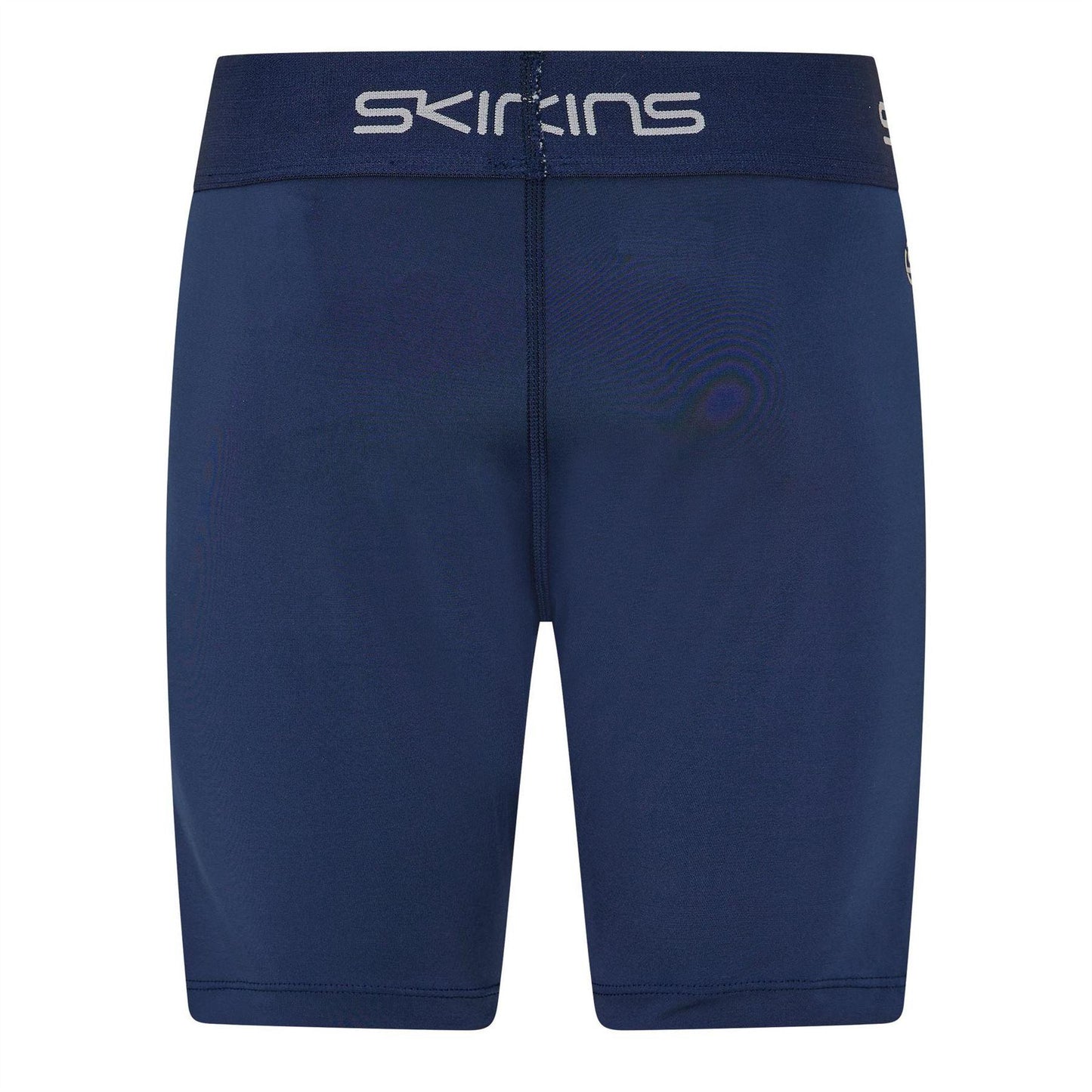 Blue - Back - Skins Womens-Ladies Force Logo Compression Shorts