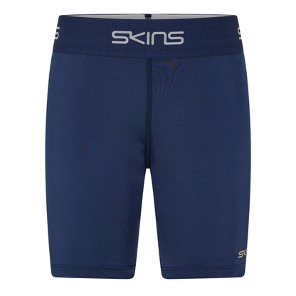 Blue - Front - Skins Womens-Ladies Force Logo Compression Shorts