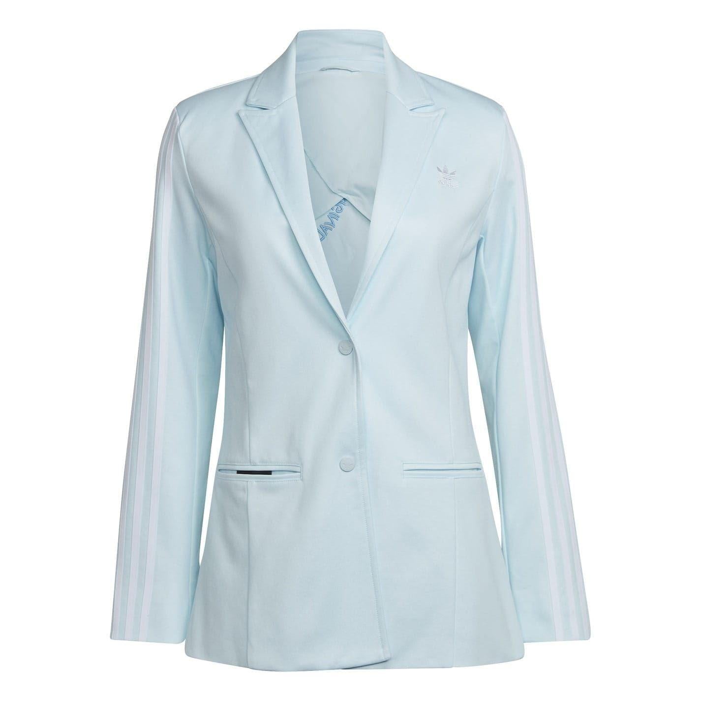 Blue - Front - Adidas Womens-Ladies Back Print Relaxed Fit Blazer