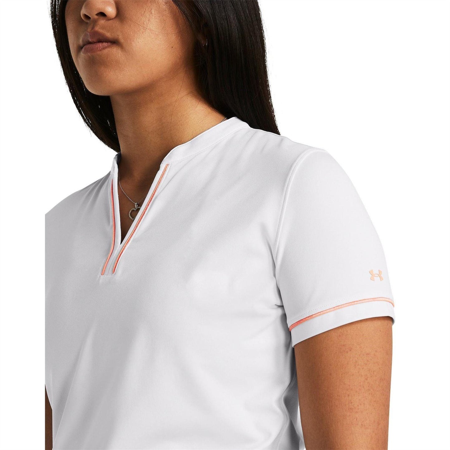 White - Side - Under Armour Womens-Ladies Playoff 3.0 Polo Shirt
