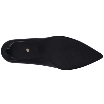 Black - Back - Biba Womens-Ladies Leather Stiletto Heel Pumps