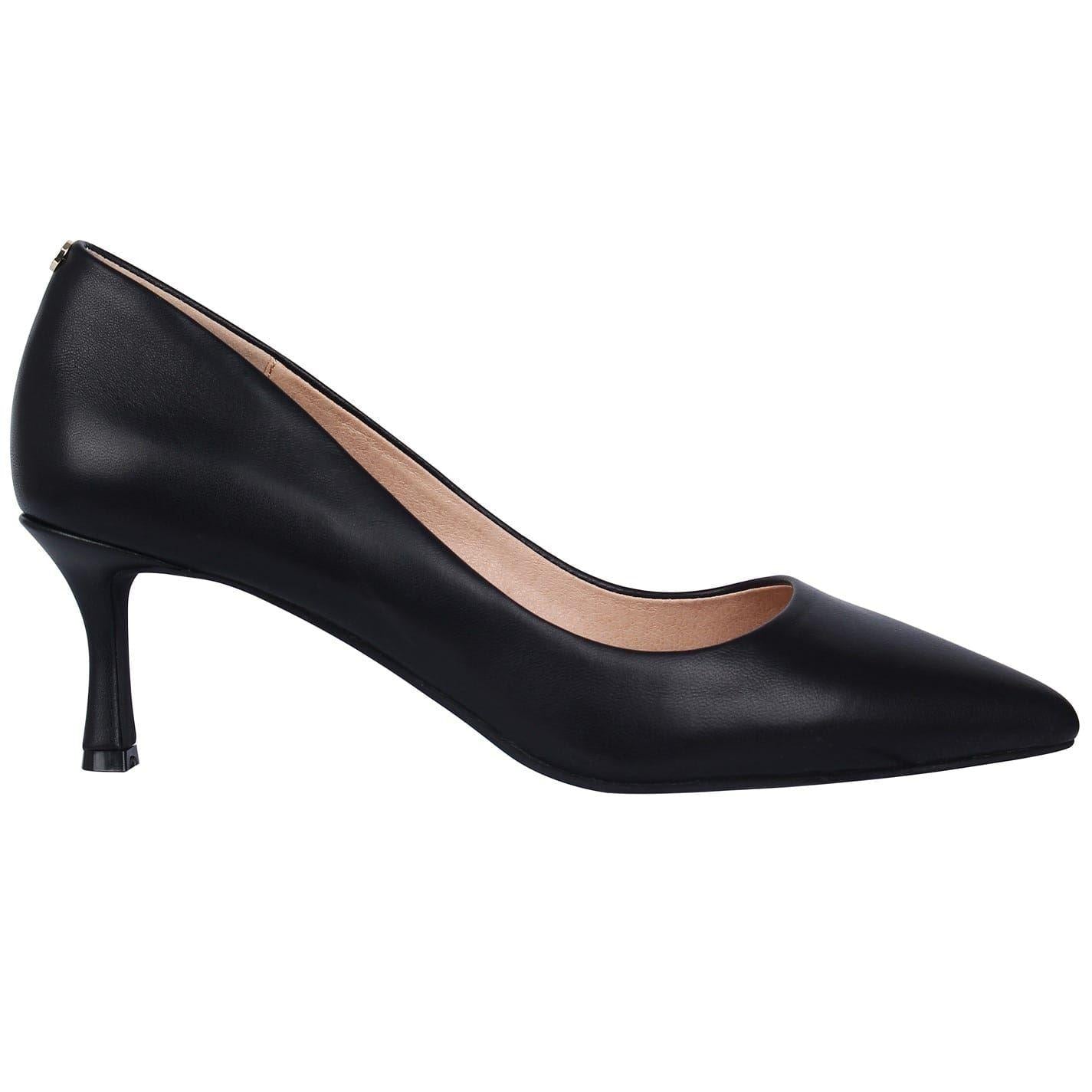 Black - Front - Biba Womens-Ladies Leather Stiletto Heel Pumps