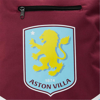 Claret-Sky Blue - Side - Aston Villa FC Crest Football Backpack