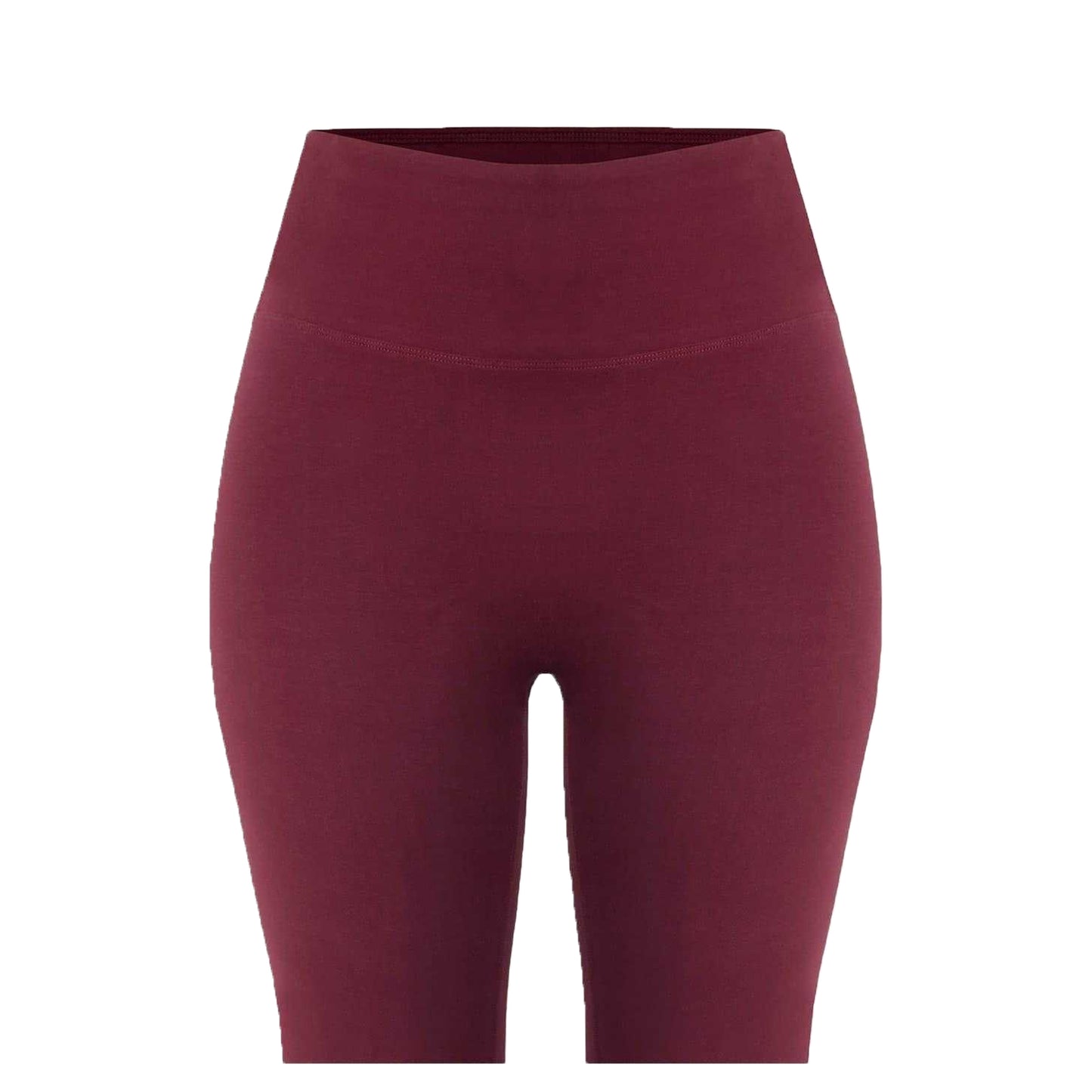Burgundy - Side - Miso Womens-Ladies Stretch Kickflare Leggings