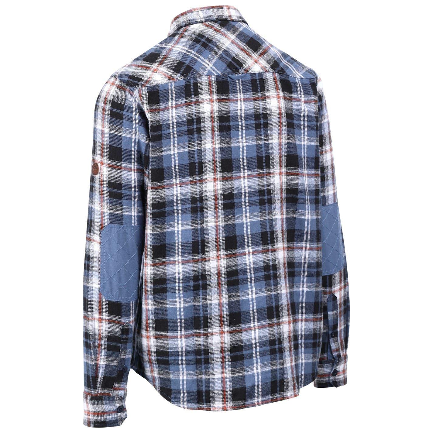 Blue Check - Back - Trespass Mens Zalah Collared Shirt