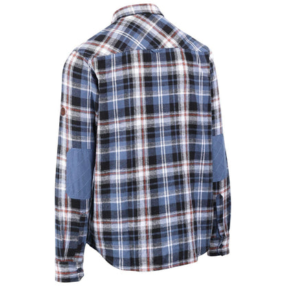 Blue Check - Back - Trespass Mens Zalah Collared Shirt