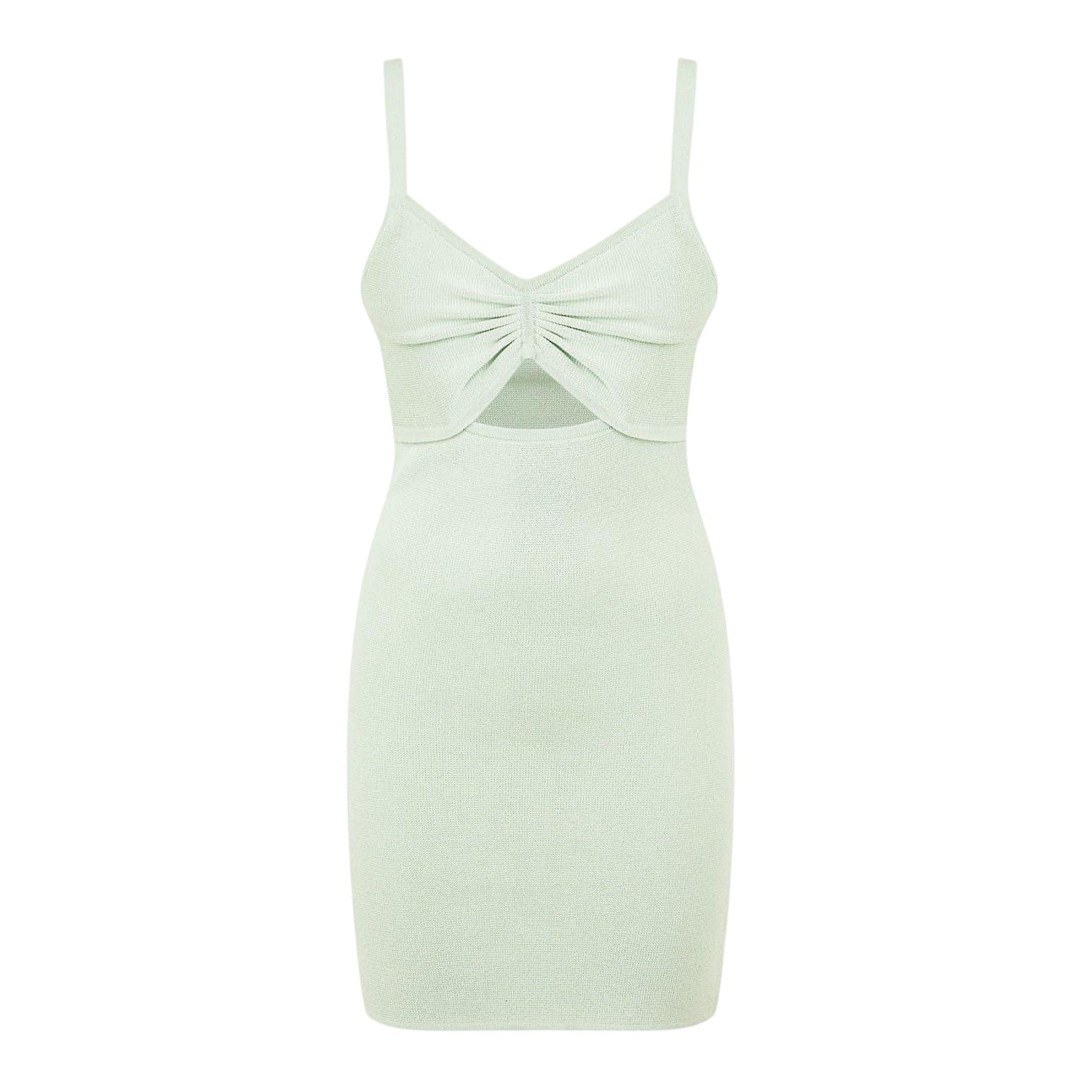 Seaglass - Front - Jack Wills Womens-Ladies V Neck Spaghetti Strap Slip Dress