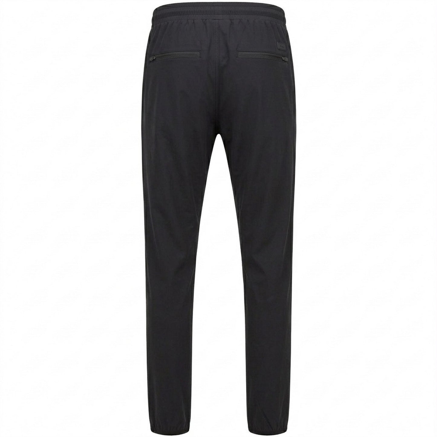 Black - Back - Boss Mens Hwoven Zip Pocket Joggers