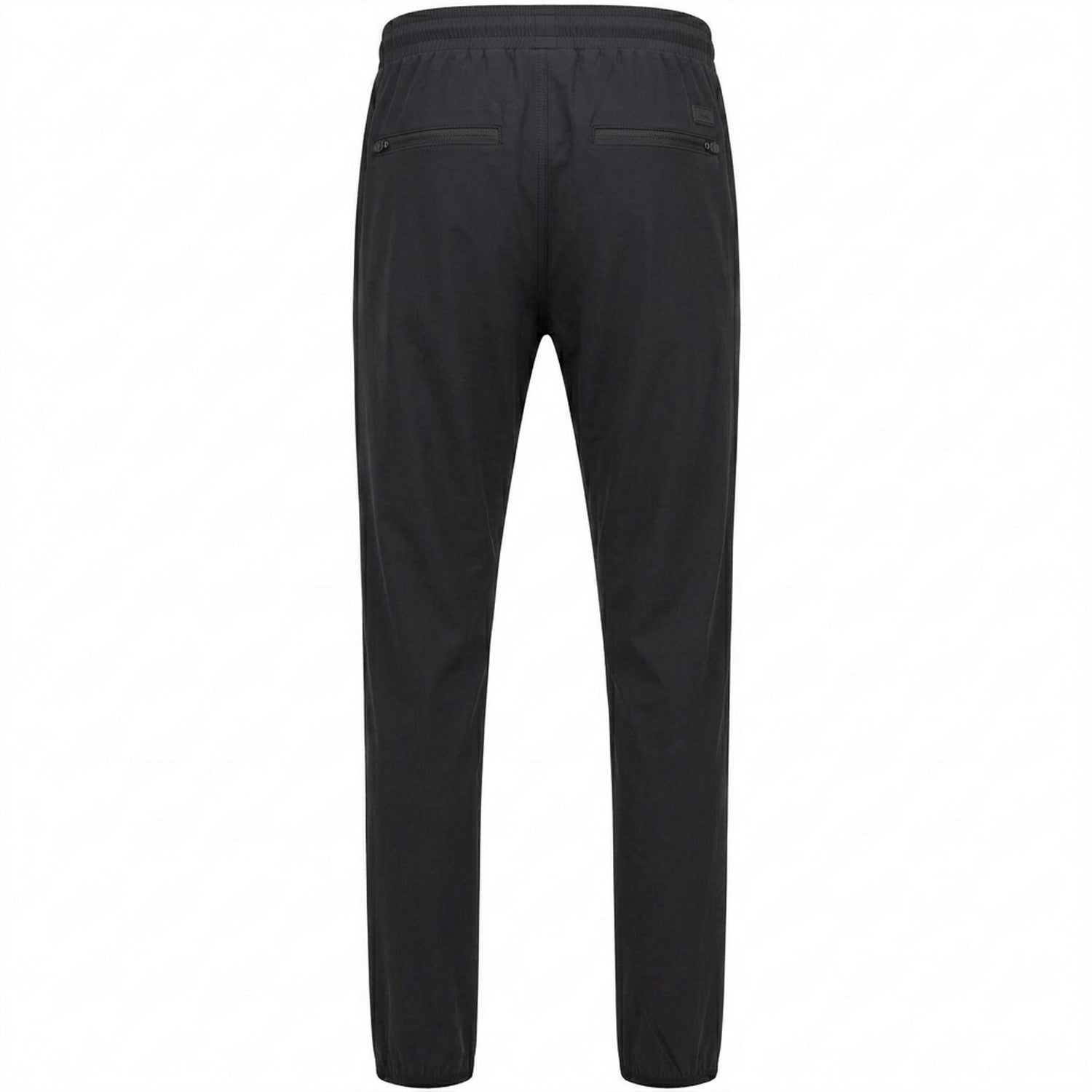 Black - Back - Boss Mens Hwoven Zip Pocket Joggers