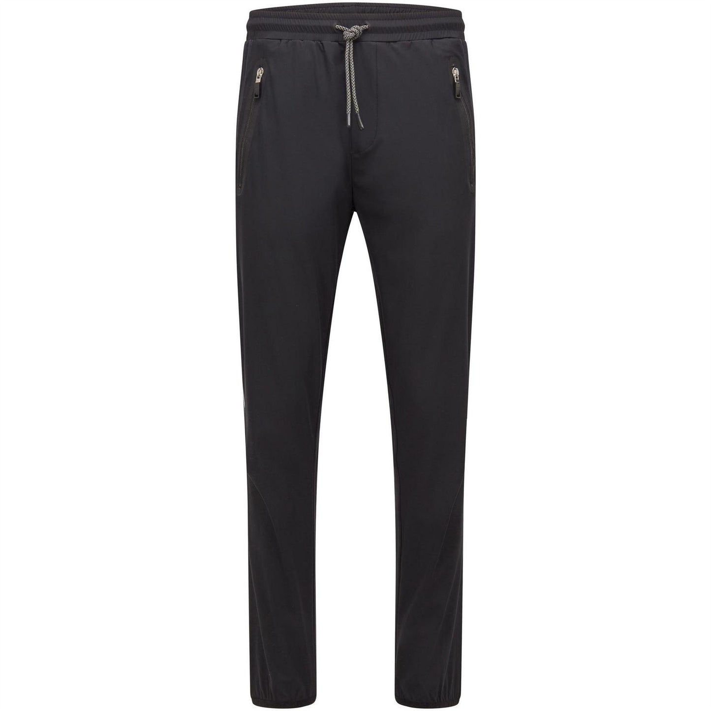 Black - Front - Boss Mens Hwoven Zip Pocket Joggers