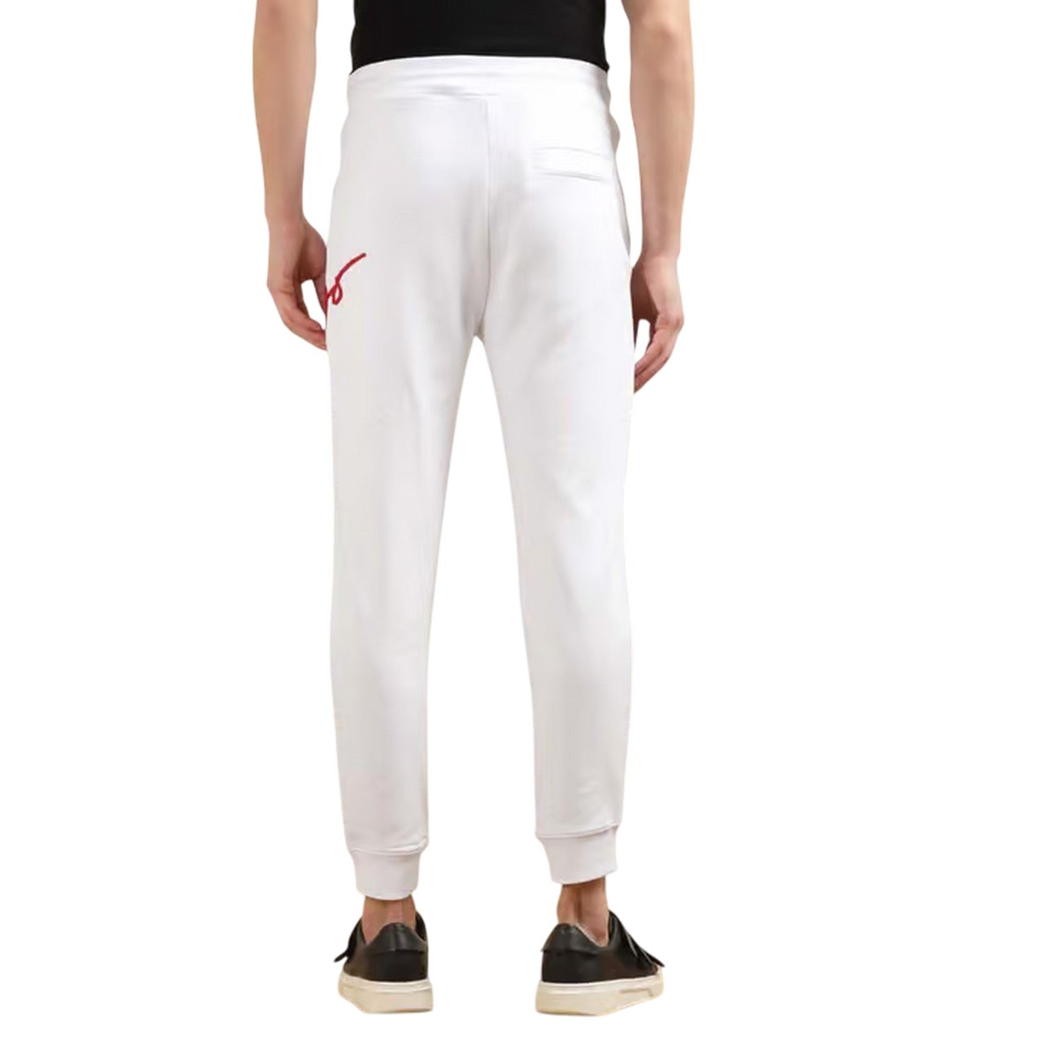 White - Back - Hugo Mens Drog Logo Joggers
