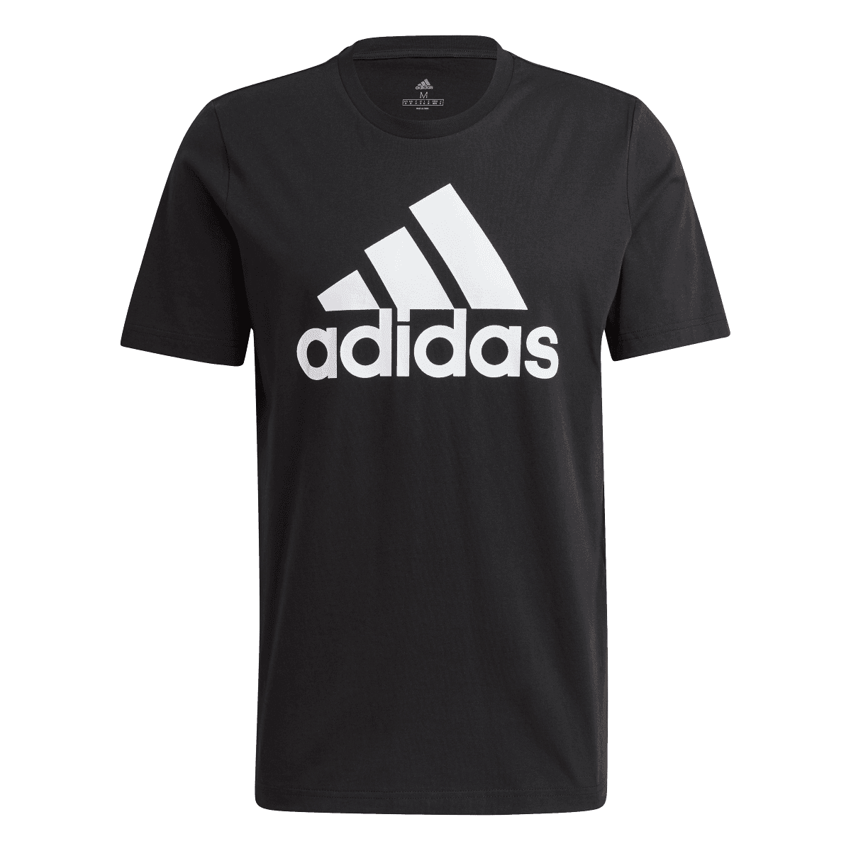 Black - Front - Adidas Mens Essentials Big Logo T-Shirt
