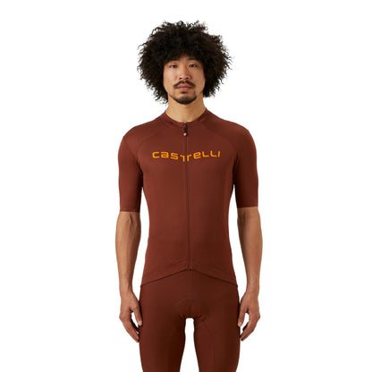 Dark Mocha - Side - Castelli Mens Prologo Lite Cycling Jersey