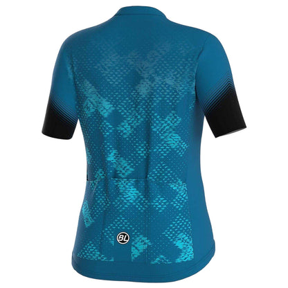 Turquoise - Back - Bicycle Line Womens-Ladies Tracy2 Cycling Jersey