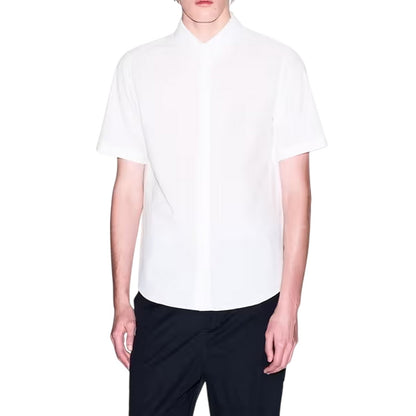 Off White - Lifestyle - Armani Exchange Mens Point Collar Regular Shirt