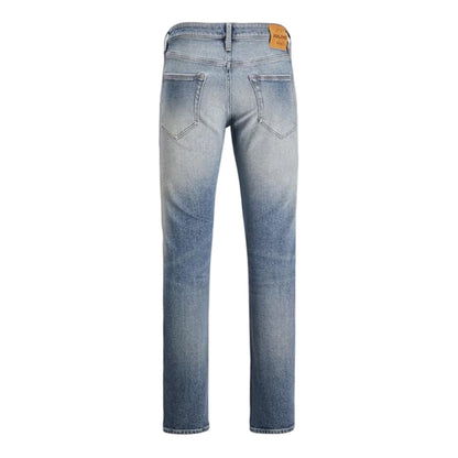 Blue Denim - Back - Jack And Jones Mens Glenn 5 Pockets Skinny Jeans