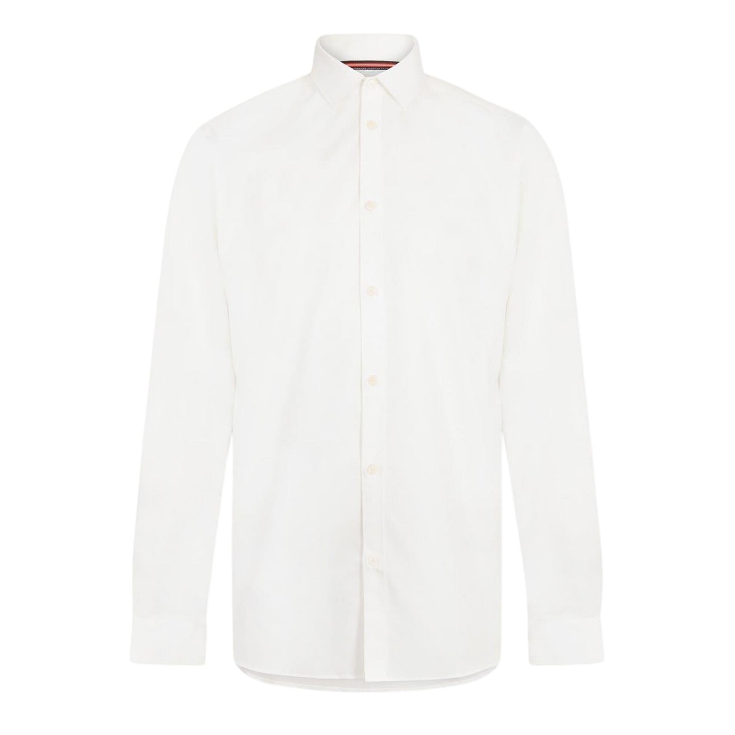 White - Front - Luke Mens Regular Formal Shirt