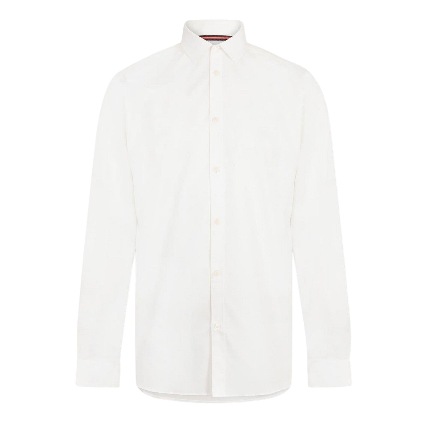 White - Front - Luke Mens Regular Formal Shirt