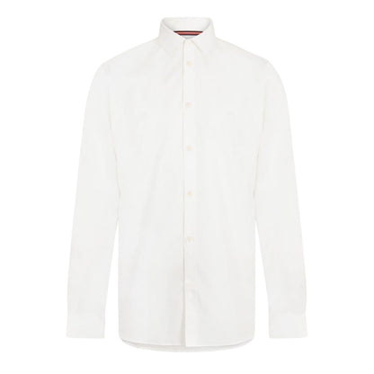 White - Front - Luke Mens Regular Formal Shirt