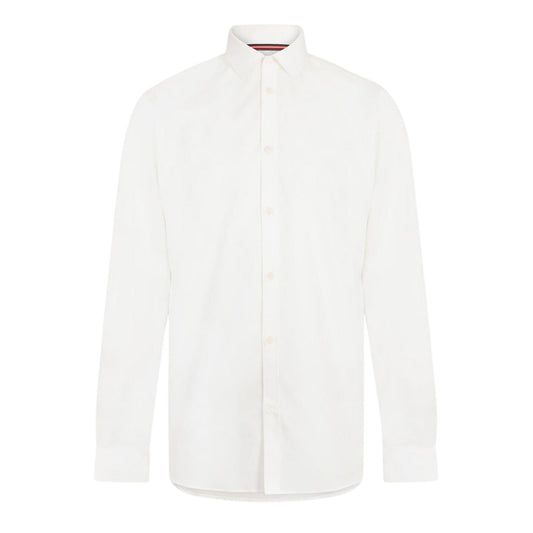 White - Front - Luke Mens Regular Formal Shirt