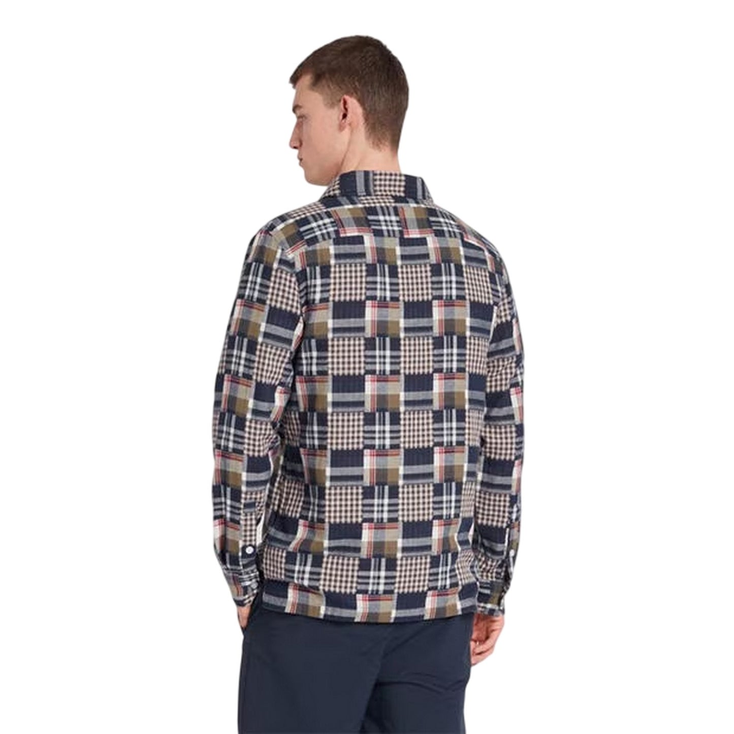 True Navy - Back - Farah Mens Regular Shirt