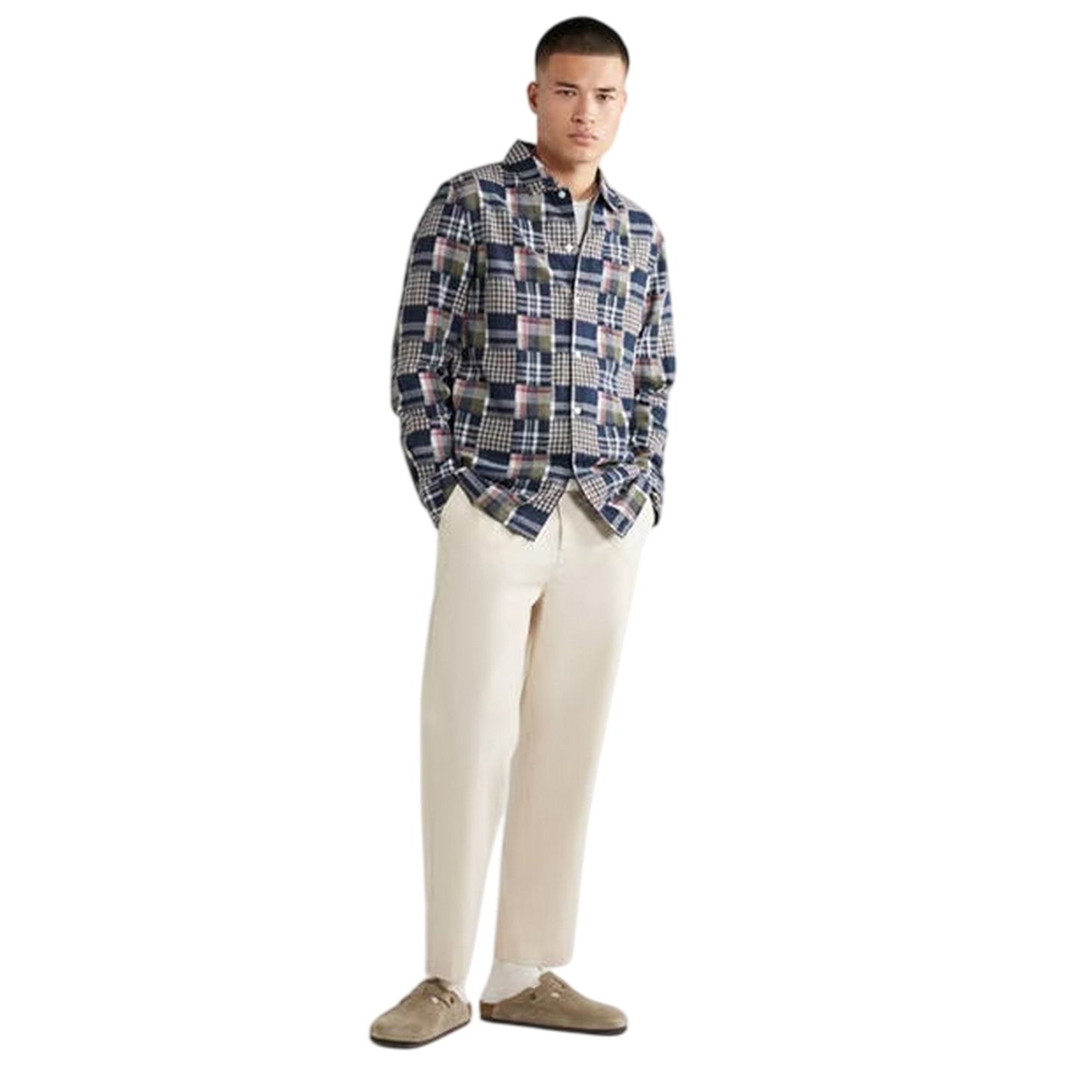 True Navy - Side - Farah Mens Regular Shirt