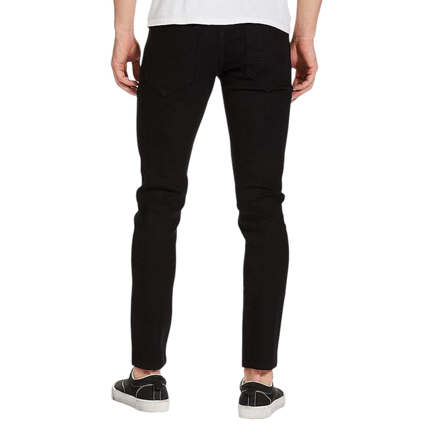 Black - Back - Hugo Mens 734 Denim Plain Jeans