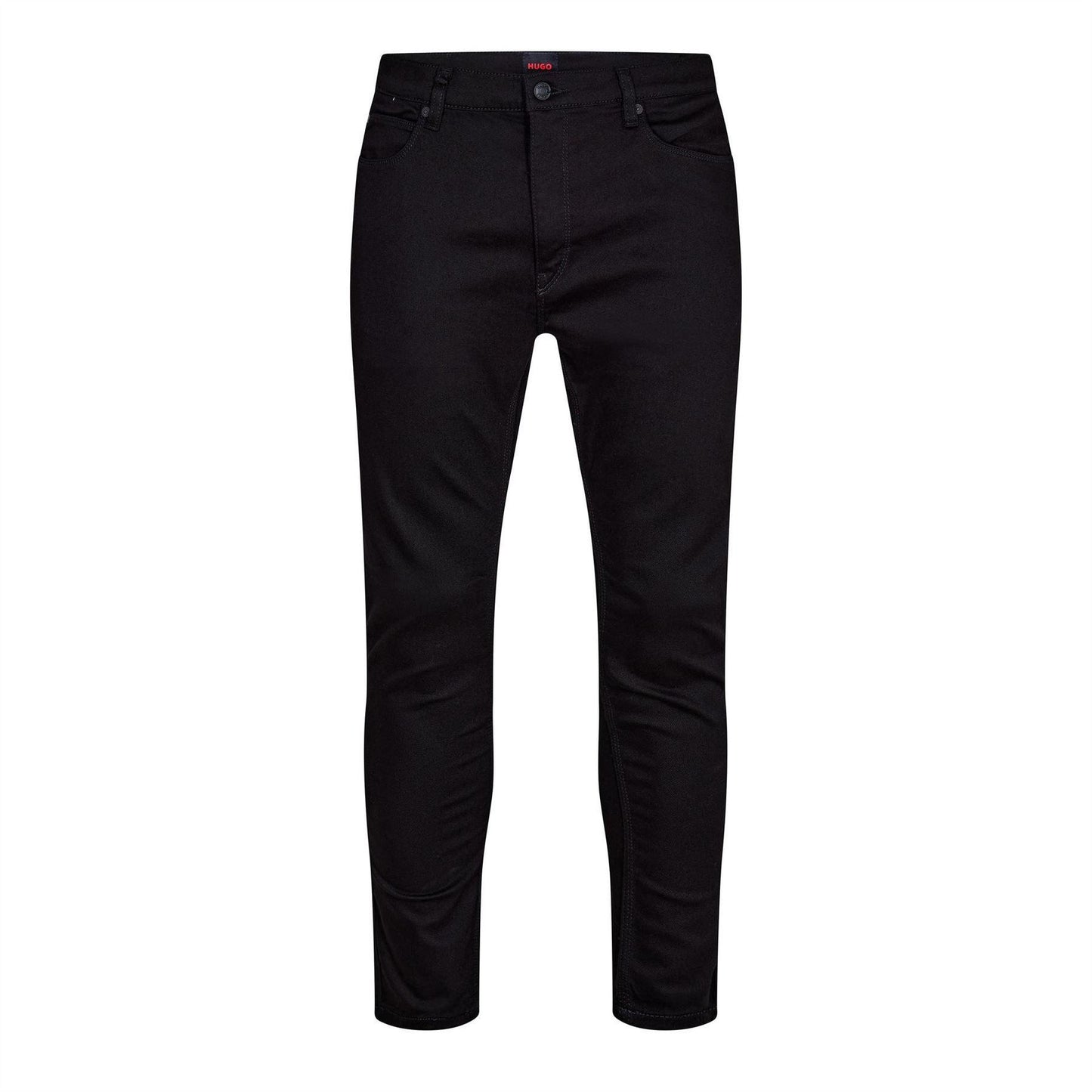 Black - Front - Hugo Mens 734 Denim Plain Jeans