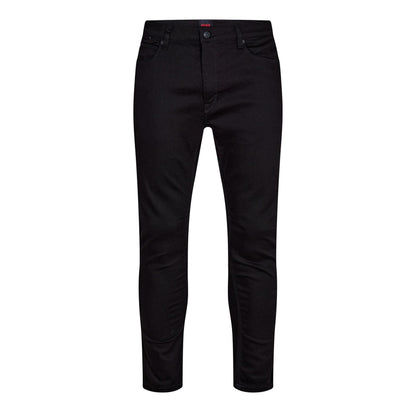 Black - Front - Hugo Mens 734 Denim Plain Jeans