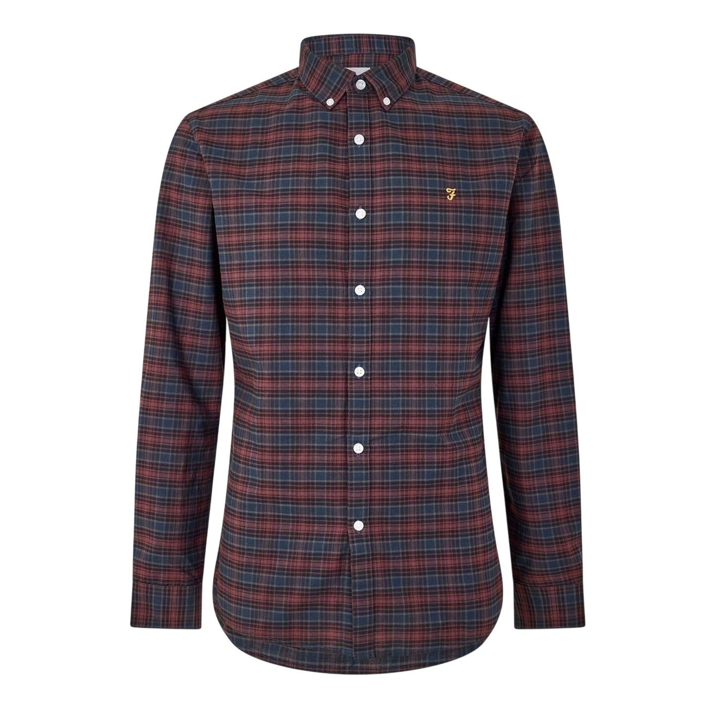 Red - Front - Farah Mens Carway Regular Shirt