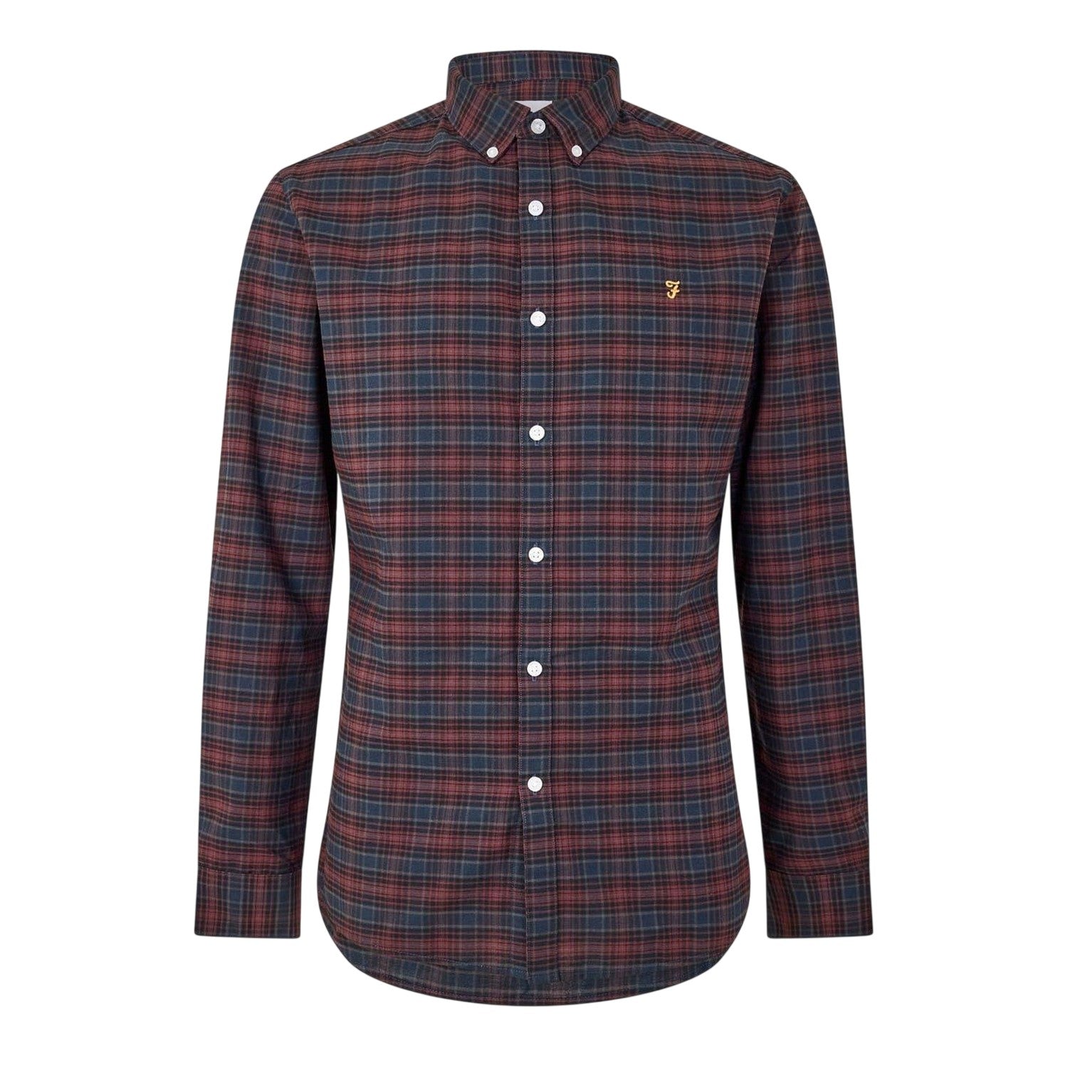 Red - Front - Farah Mens Carway Regular Shirt