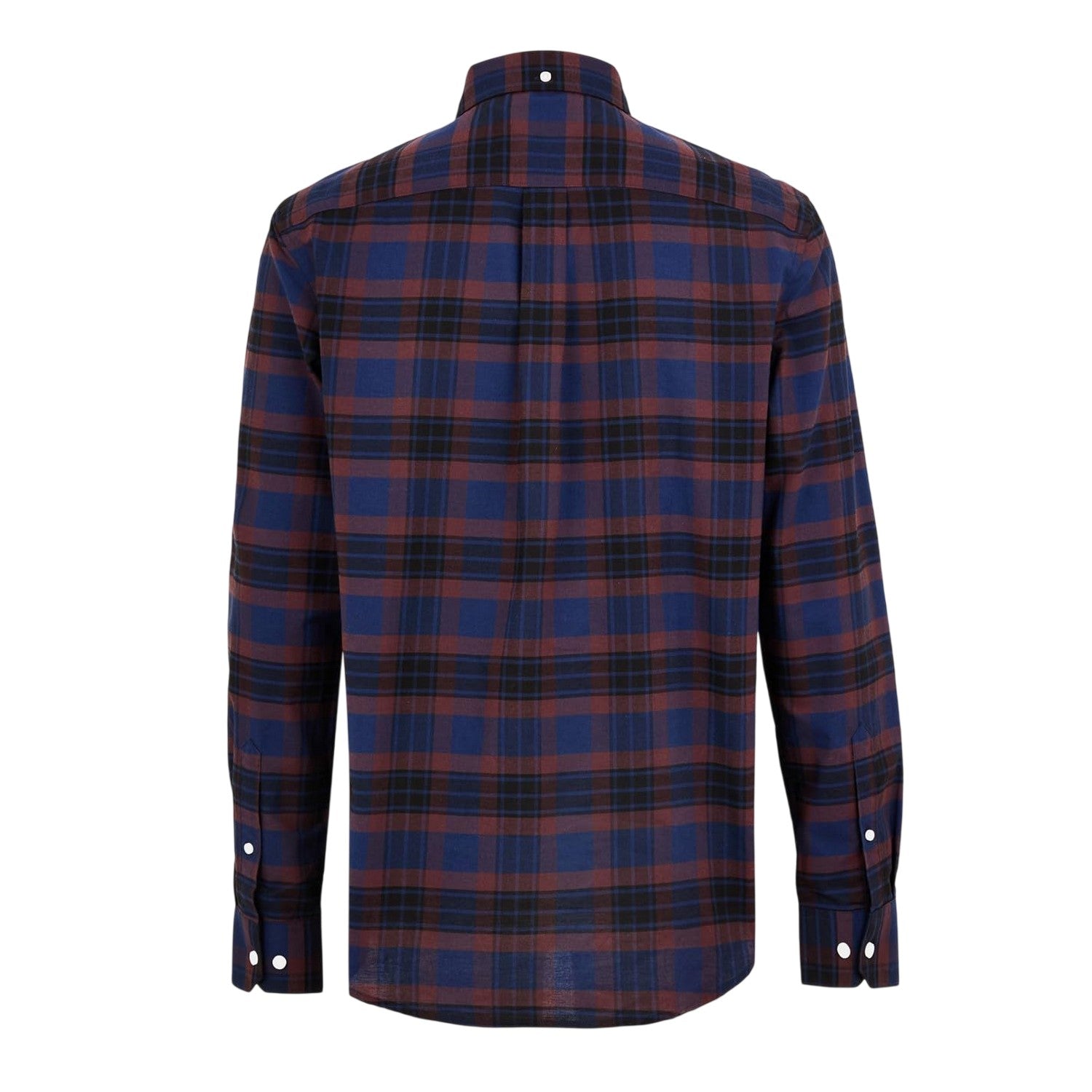Burgundy - Back - Farah Mens Kennett Regular Shirt