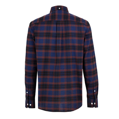 Burgundy - Back - Farah Mens Kennett Regular Shirt