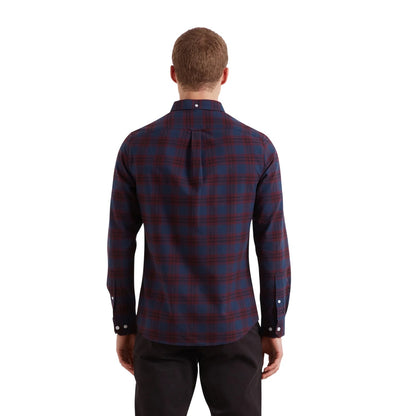 Burgundy - Lifestyle - Farah Mens Kennett Regular Shirt