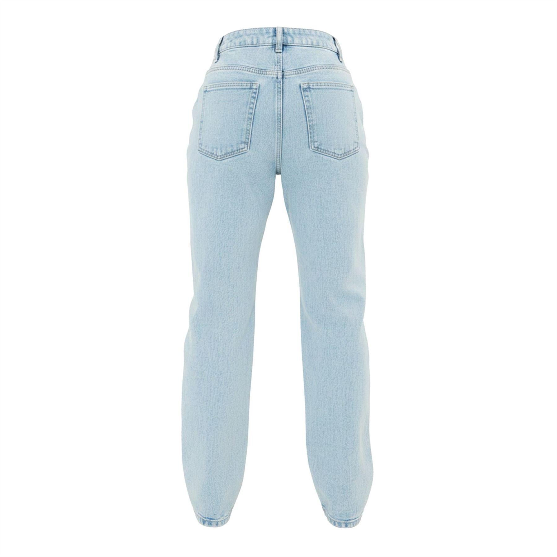 Bleach - Back - I Saw It First Womens-Ladies Faded Straight Jeans