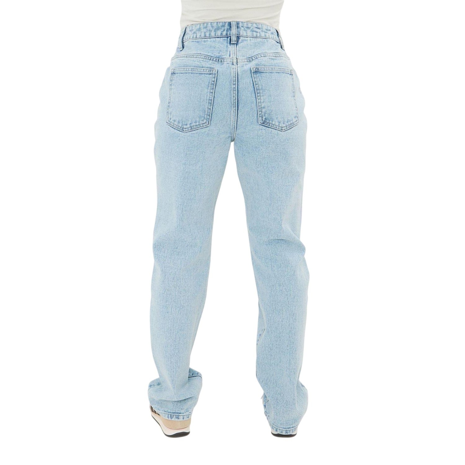 Bleach - Pack Shot - I Saw It First Womens-Ladies Faded Straight Jeans