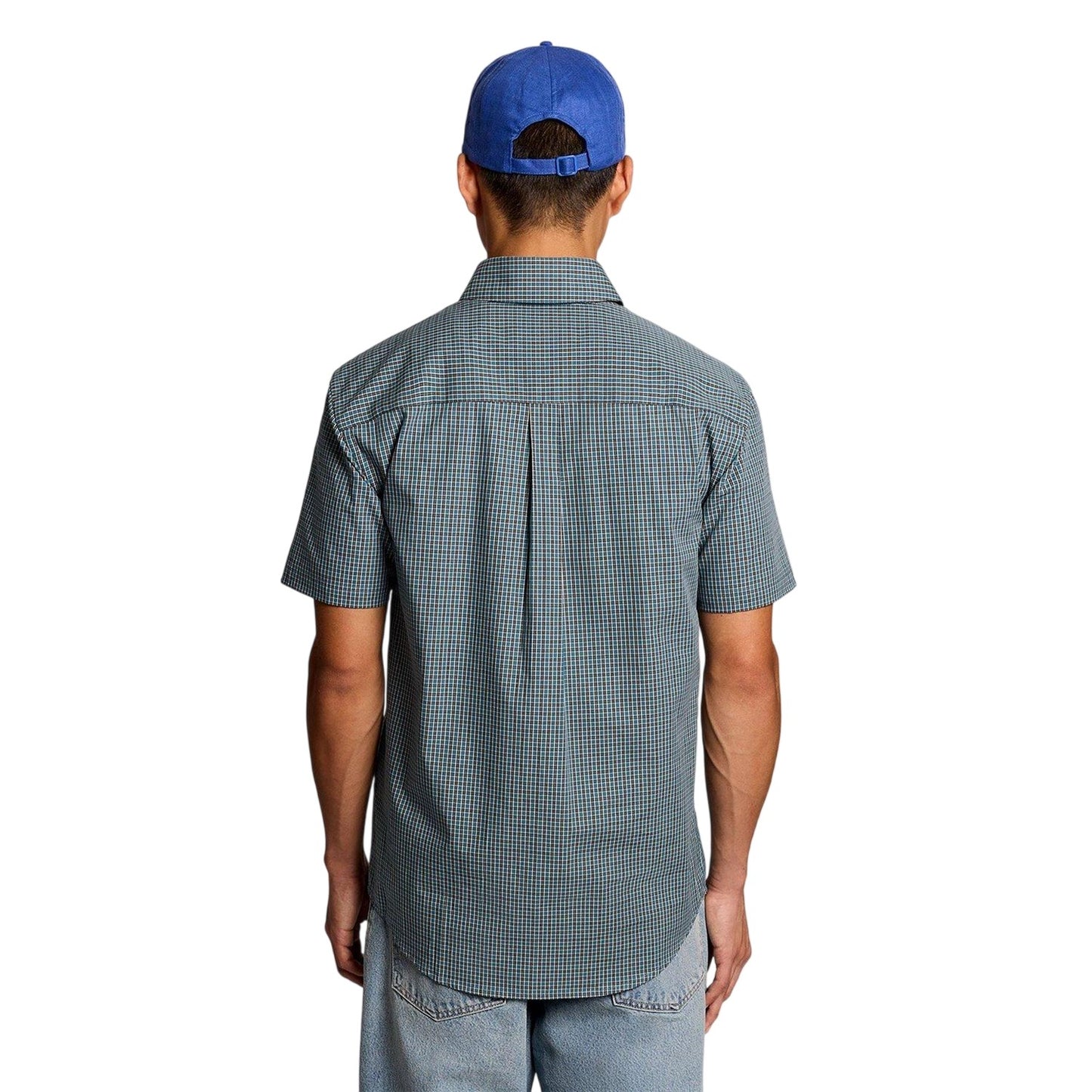 Jeans Blue - Back - Lyle & Scott Mens Checked Shirt