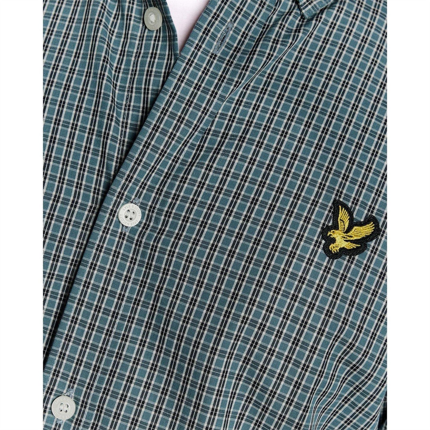 Jeans Blue - Side - Lyle & Scott Mens Checked Shirt