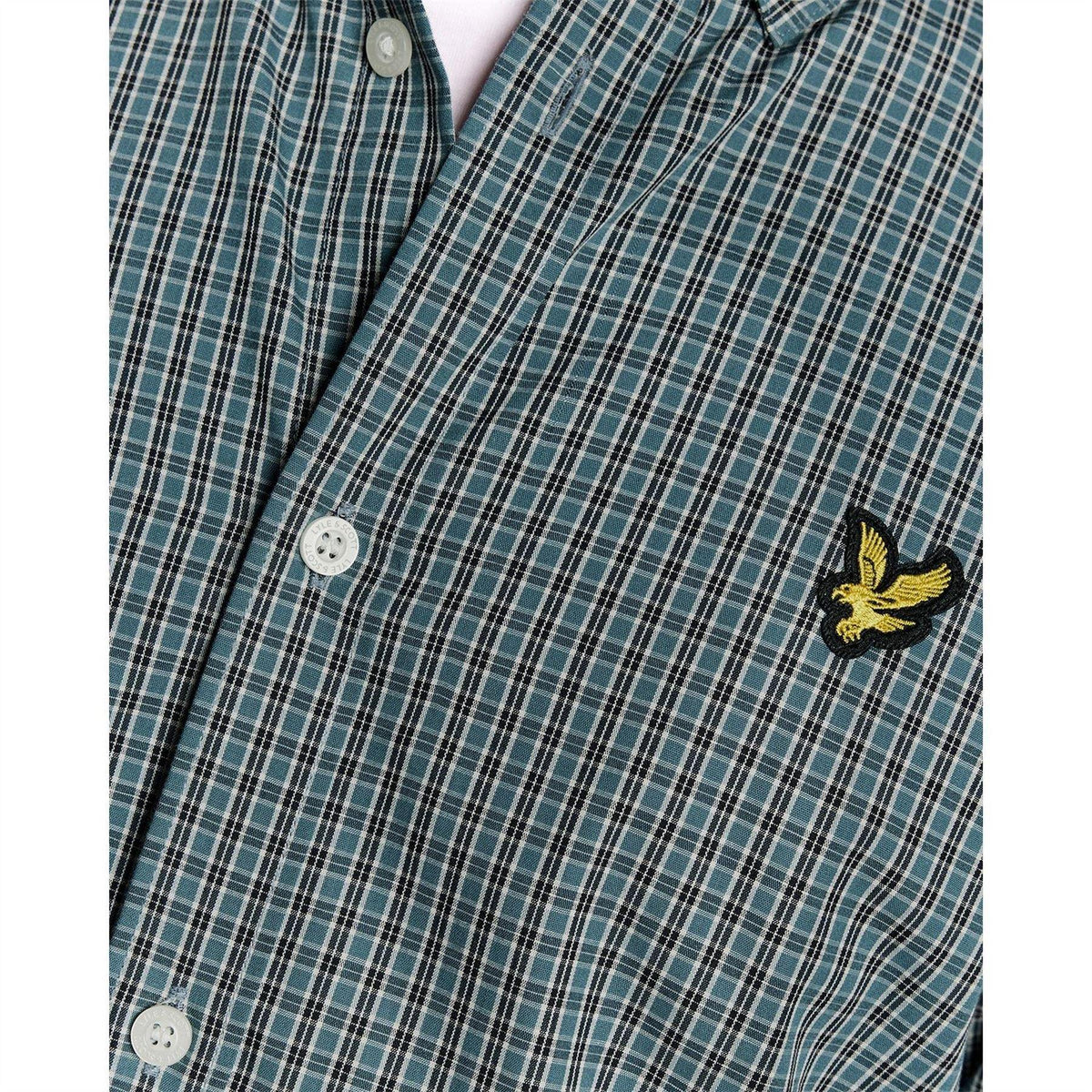 Jeans Blue - Side - Lyle & Scott Mens Checked Shirt