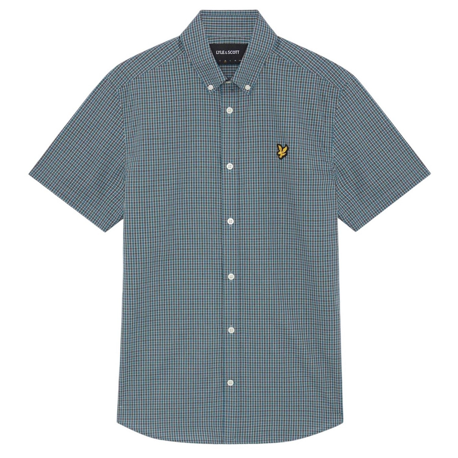 Jeans Blue - Front - Lyle & Scott Mens Checked Shirt